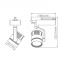 2500 lumens LED tracklight