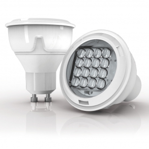 415 lumens GU10 LED spotlight focussed angle