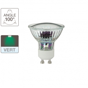 Spotlight 18 LEDs green GU13
