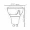 Spot LED GU10 ángulo focalizado 415 lúmenes