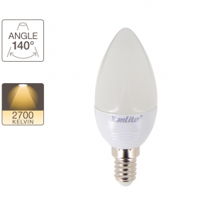 Ampoule flamme, culot E14, classique