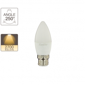 Ampoule LED flamme, culot B22, classique