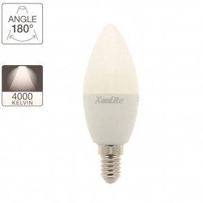 Ampoule LED Flamme, culot E14, lumière blanc neutre