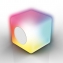 Cube lumineux Sonolux, rechargeable par induction, bluetooth musique