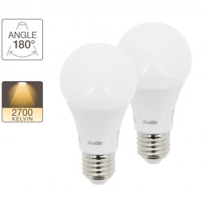 Lot de 2 ampoules A60, culot E27, classic