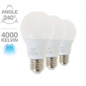 Pack 3 A60 806 lumens E27 Blanc neutre
