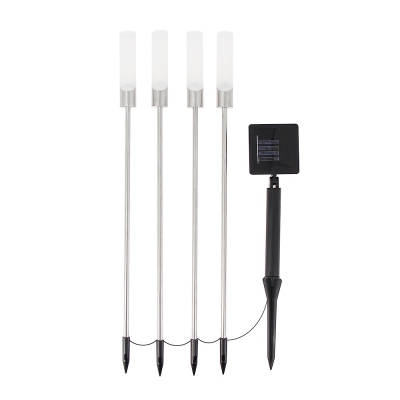 Pack de 4 balises solaires à LED, avec panneau solaire déporté