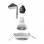Pack de 5 spots encastrés, ampoules incluses, dimmable