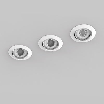 Lot de 5 spots LED encastrables orientables XanLite, lumière blanc