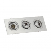 Rampe de 3 spots encastrables