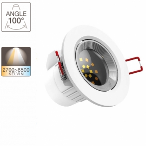 Spot intégré LED, 345 lumens, variation de température de lumière