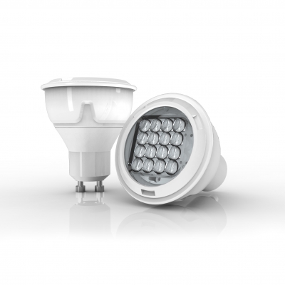 Spot LED, culot GU10,
4W → 35W